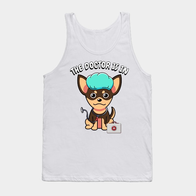 Cute small dog is a doctor Tank Top by Pet Station